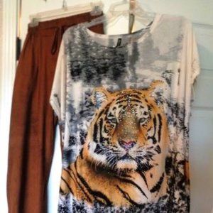 Laura Torelli 2pce pant set, size M